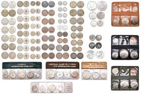 Cyprus, Cypriot Republic, F.A.O. 500 mils, 1970; 100 mils, 1963 (2), 1971, 1973 (3), 1974; 50 mils, 1963 (3), 1973 (2),...